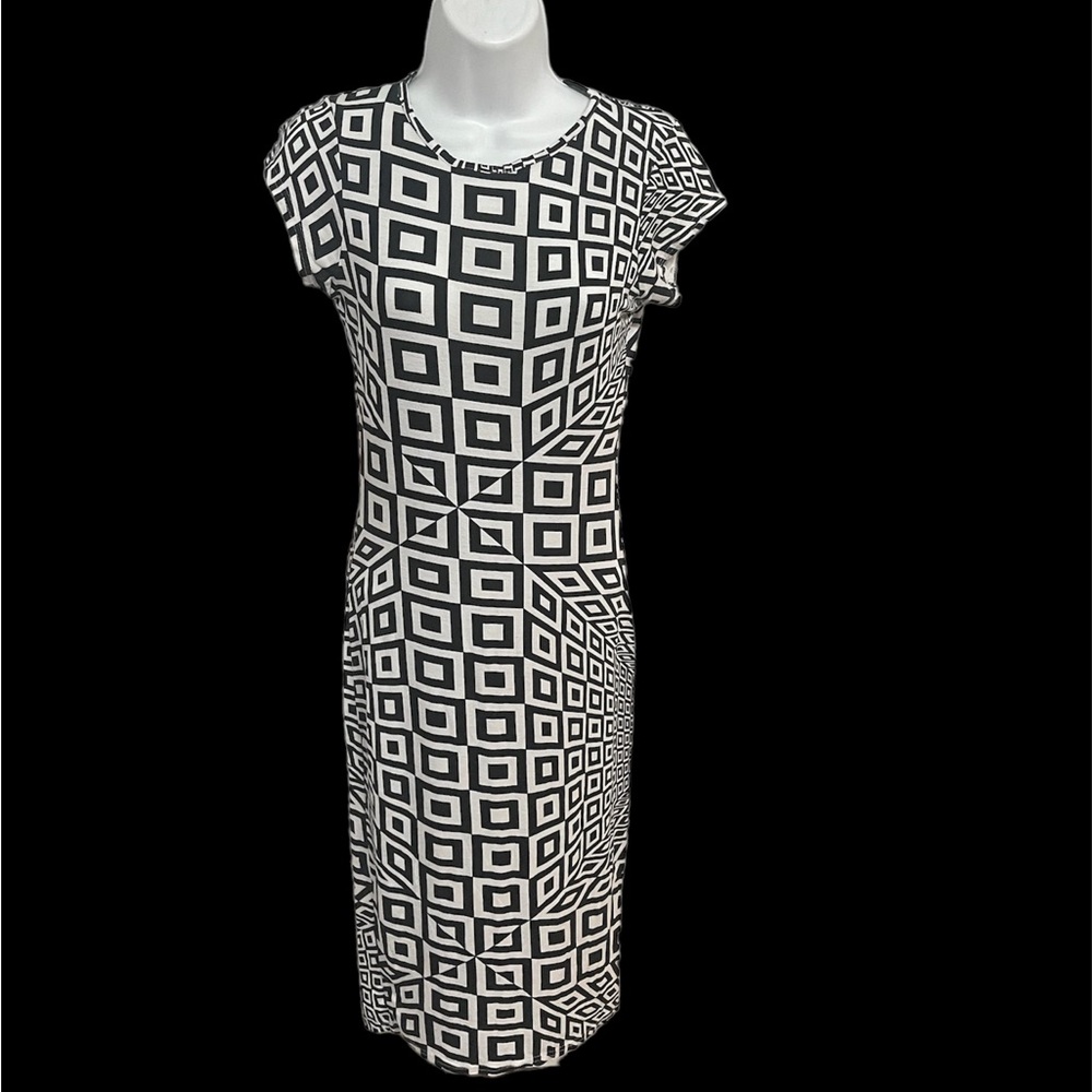 Katsumi geometric print dress